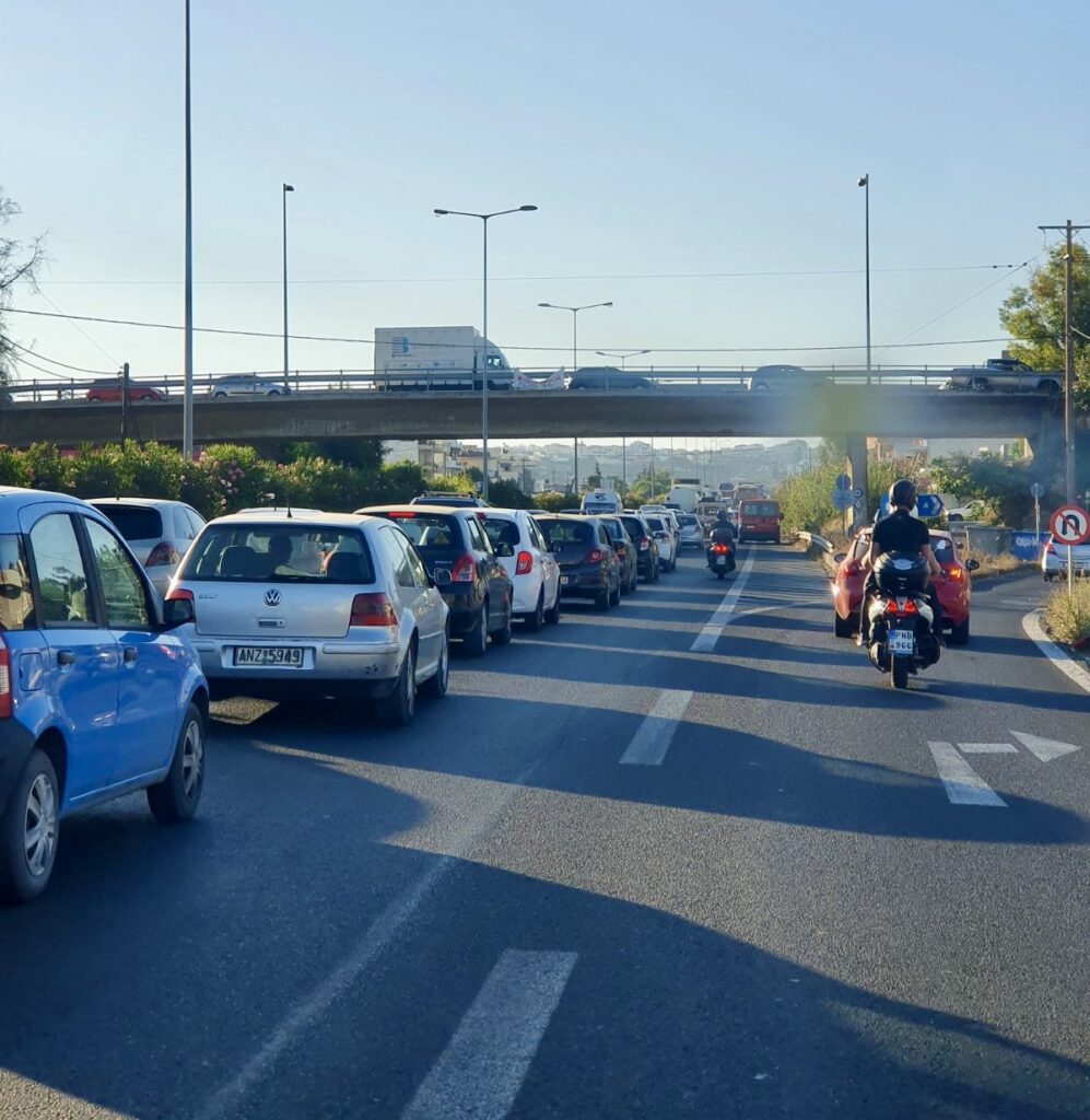 Απίστευτο μποτιλιάρισμα στον ΒΟΑΚ