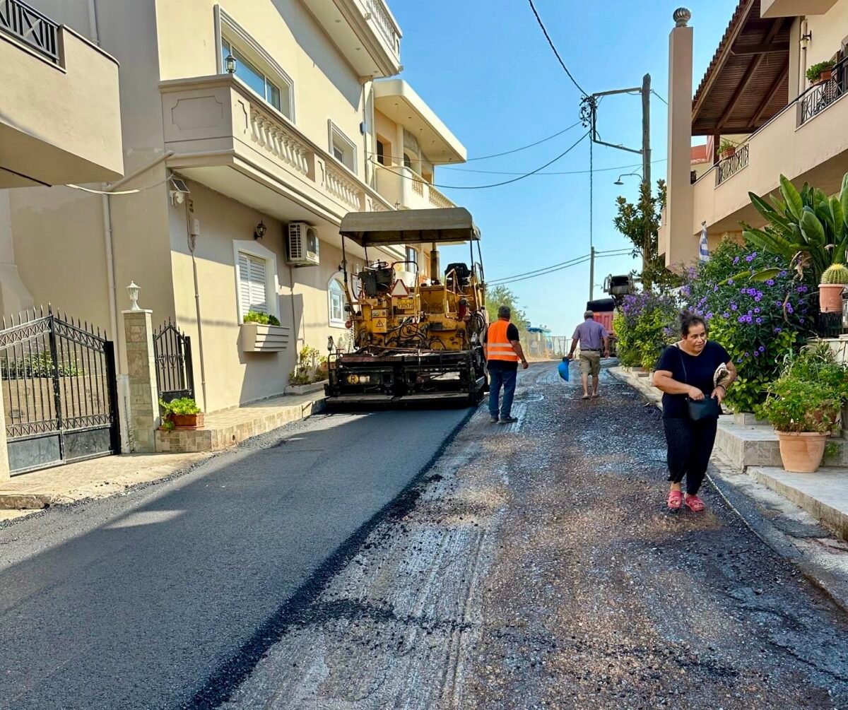 Συνεχίζονται οι ασφαλτοστρώσεις στο Γάζι