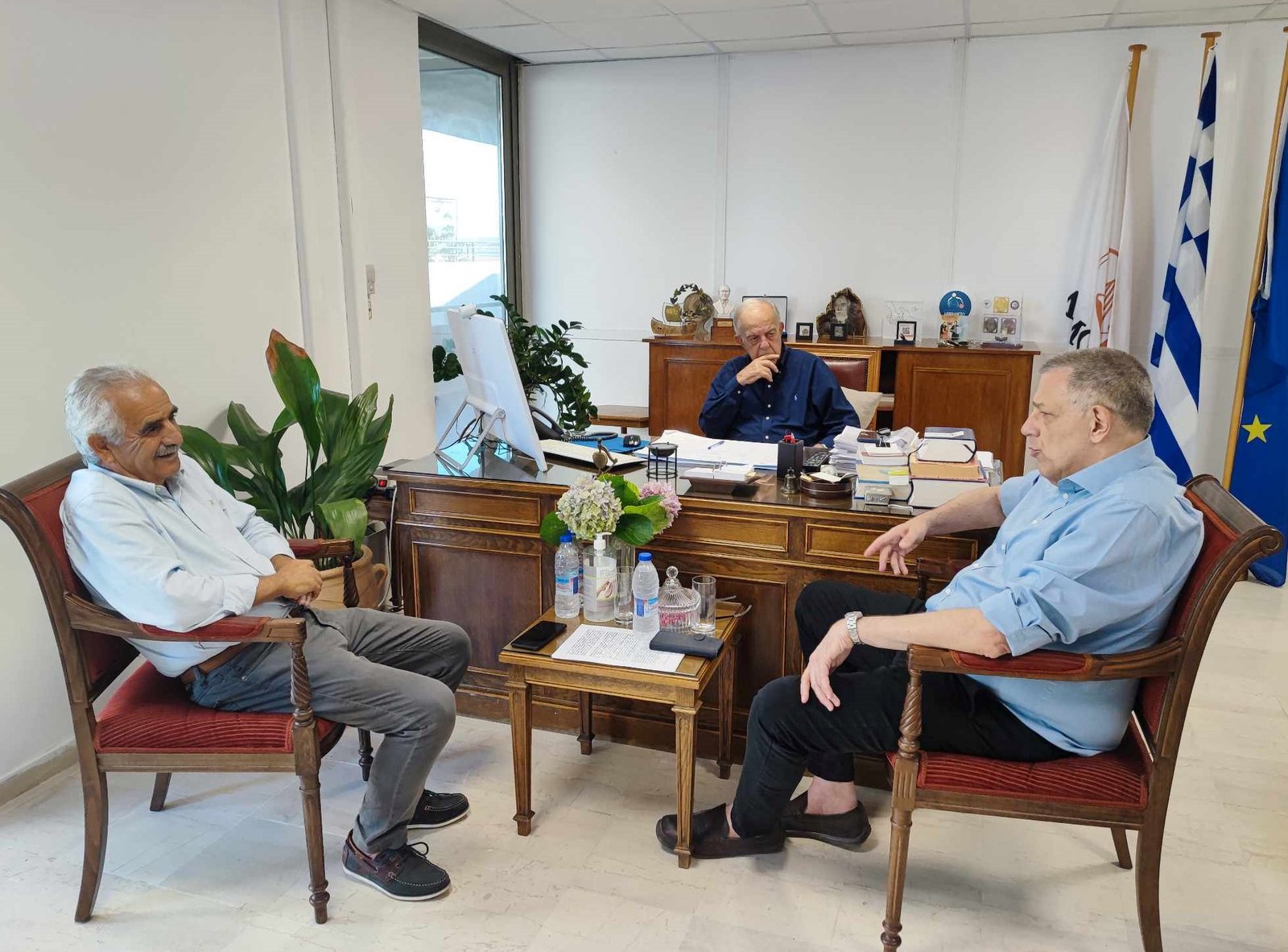 Με τον Υφυπουργό Υποδομών συναντήθηκε ο δήμαρχος Ηρακλείου