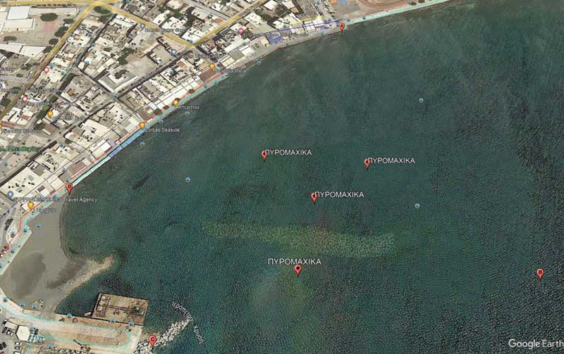 Εντοπίστηκαν πυρομαχικά στη νέα παραλία Ιεράπετρας