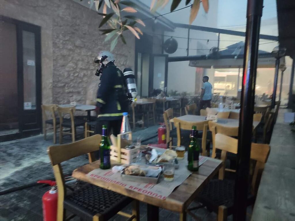 Αναστάτωση από φωτιά στην καρδιά του Ρεθύμνου (photos)