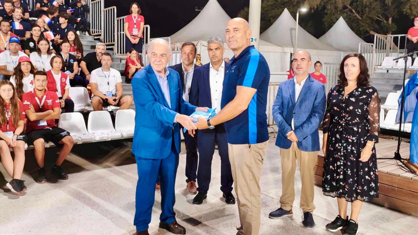 Στην τελετή λήξης των Παράκτιων Αγώνων ο Δήμαρχος Ηρακλείου