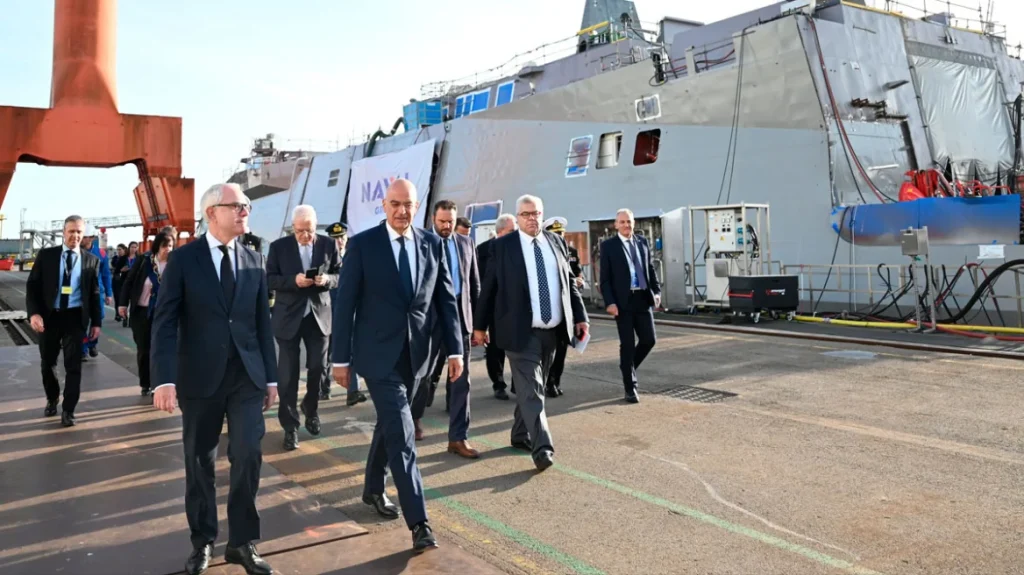 «Ασπίδα» για το Πολεμικό Ναυτικό η φρεγάτα «Κίμων» – Καθελκύστηκε στη Γαλλία η πρώτη ελληνική Belharra