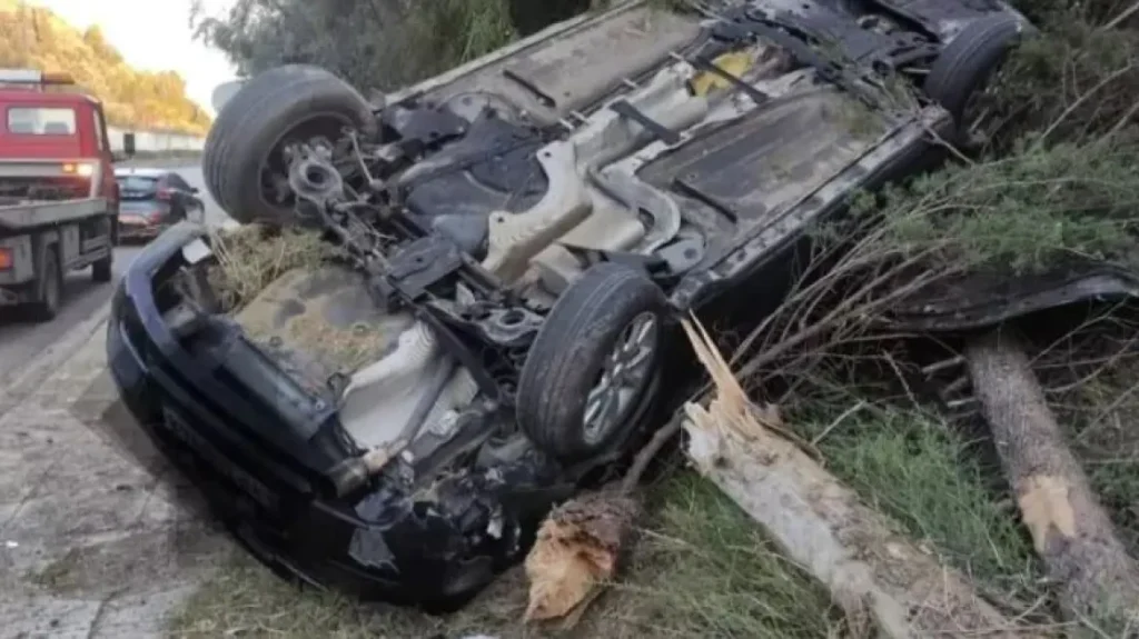 Τροχαίο με ανατροπή στα Χανιά