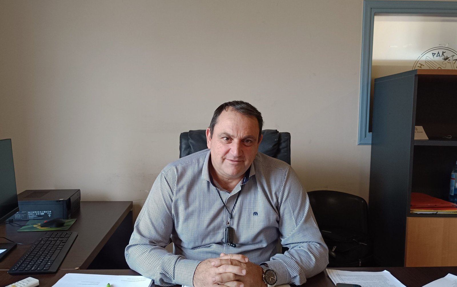 O Γ. Τσαγκαράκης αντιδήμαρχος υπηρεσίας το σαββατοκύριακο