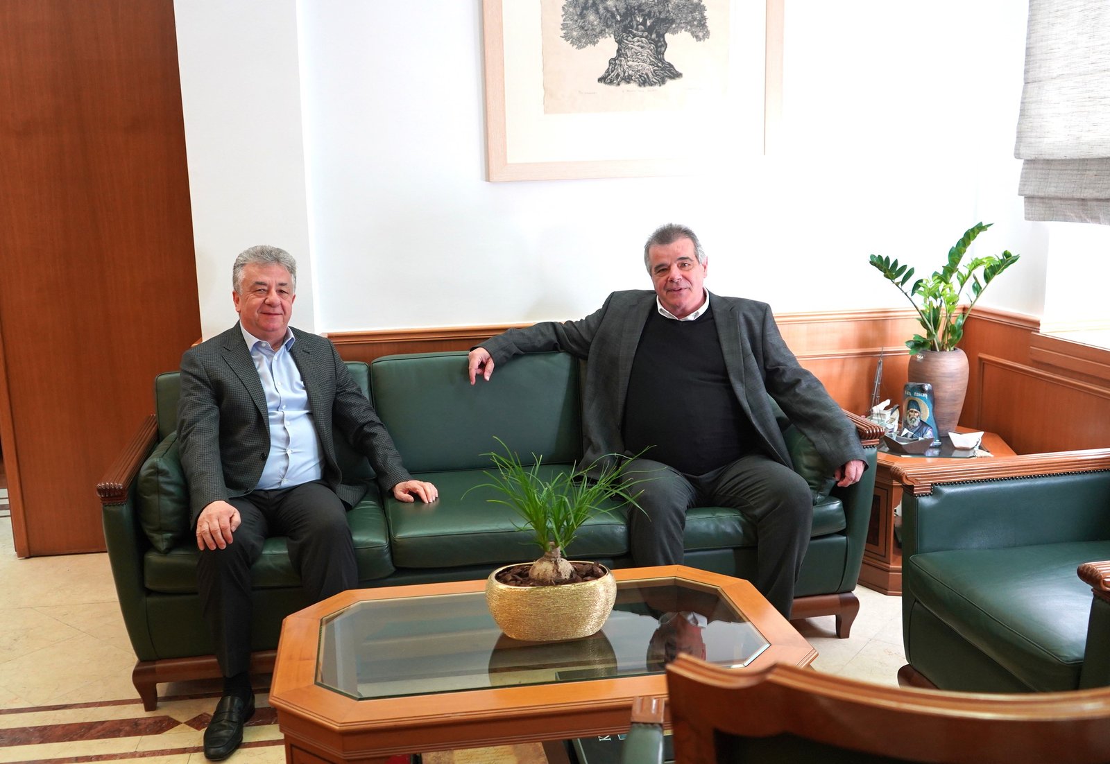 Με τον Δήμαρχο Αγίου Βασιλείου συναντήθηκε ο Περιφερειάρχης