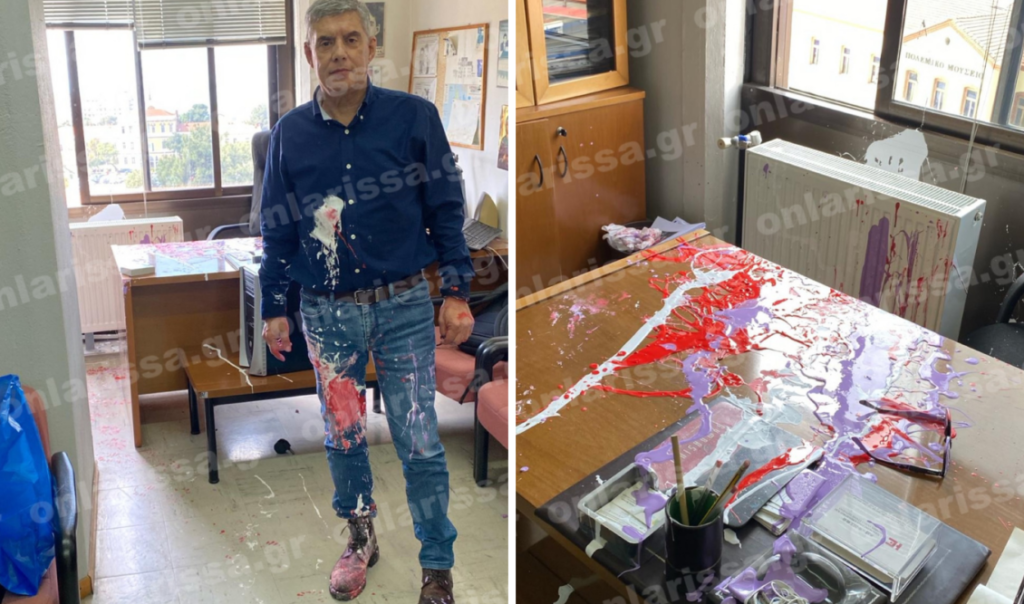 Επιτέθηκαν με μπογιές στον Κώστα Αγοραστό