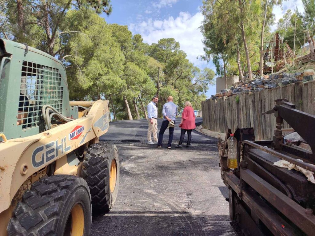Συνεχίζονται οι τσιμεντοστρώσεις κι ασφαλτοστρώσεις στο Δήμο Ηρακλείου