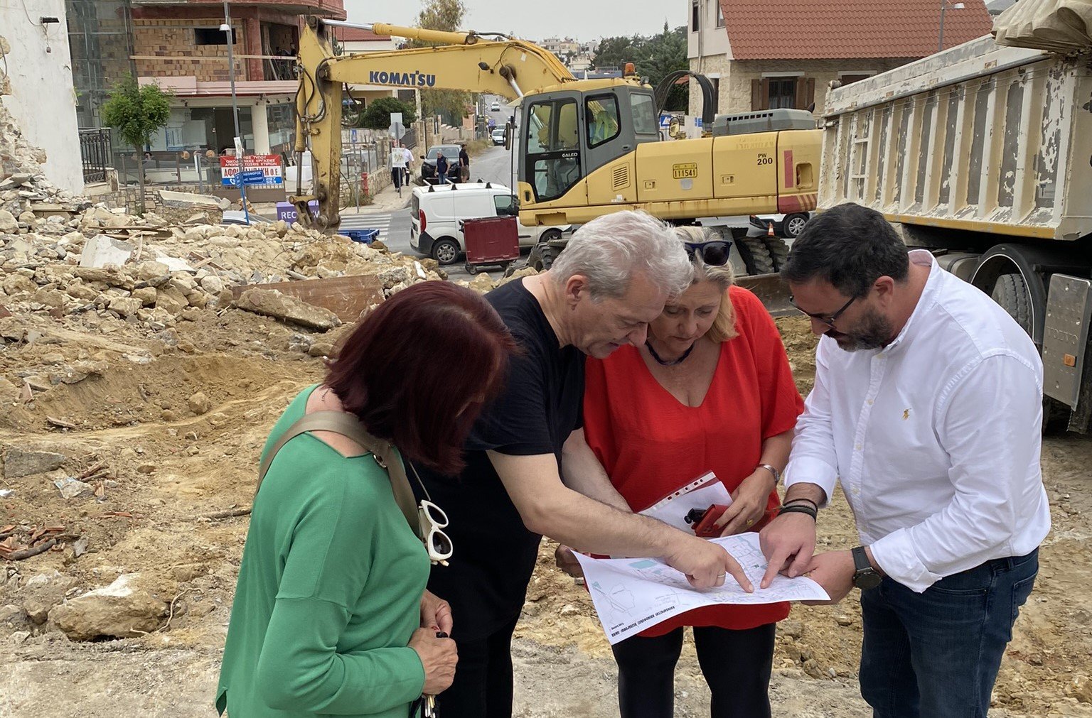 Στις εργασίες διάνοιξης της Ευμαθίου ο Καλοκαιρινός