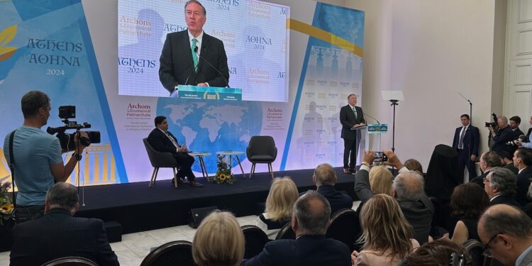Mike Pompeo από Συνέδριο Οικουμενικού Πατριαρχείου: Η Τουρκία προχωρά σε διχαστικές κινήσεις