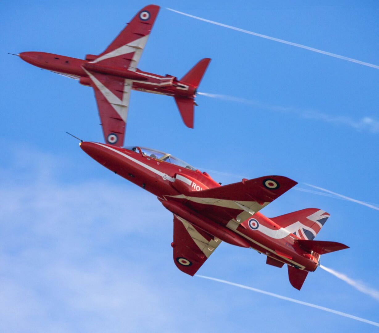 Μοναδική πτήση των Red Arrows πάνω από τη Σταλίδα για τους Βρετανούς θαυμαστές