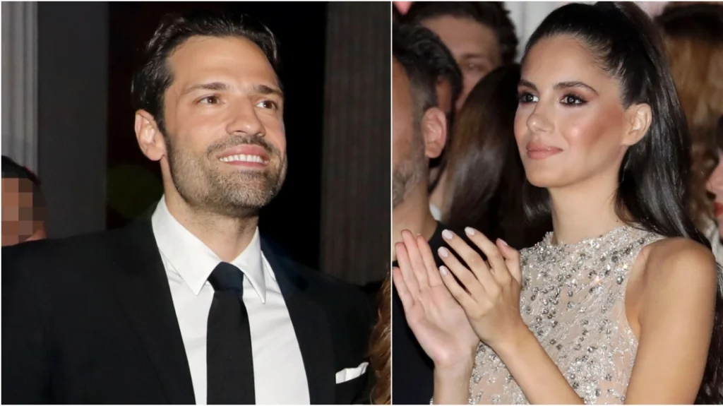 Η σύντροφος του Κωνσταντίνου Αργυρού στην απονομή του διαμαντένιου άλμπουμ