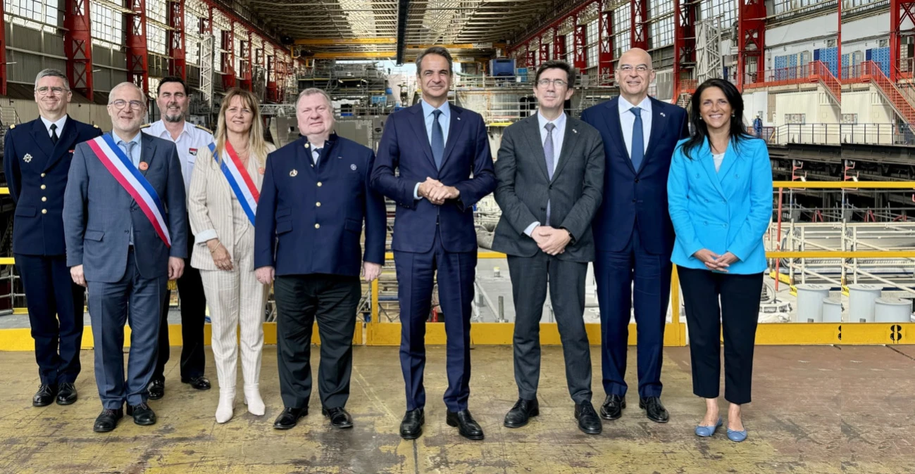 Στα ναυπηγεία των Belharra ο πρωθυπουργός