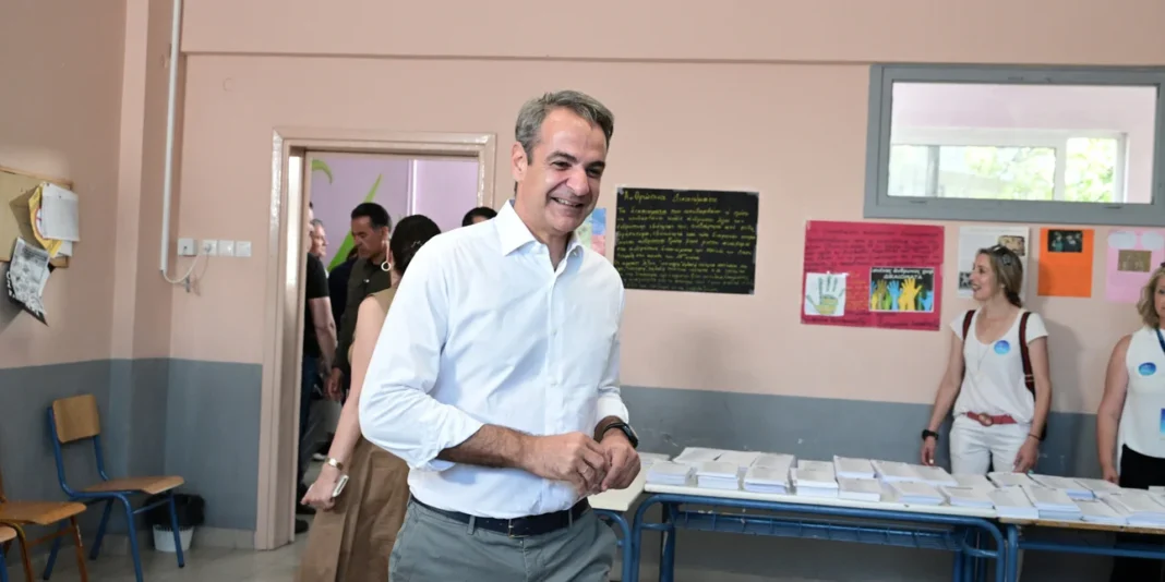Στην Κηφισιά ψήφισε ο Μητσοτάκης