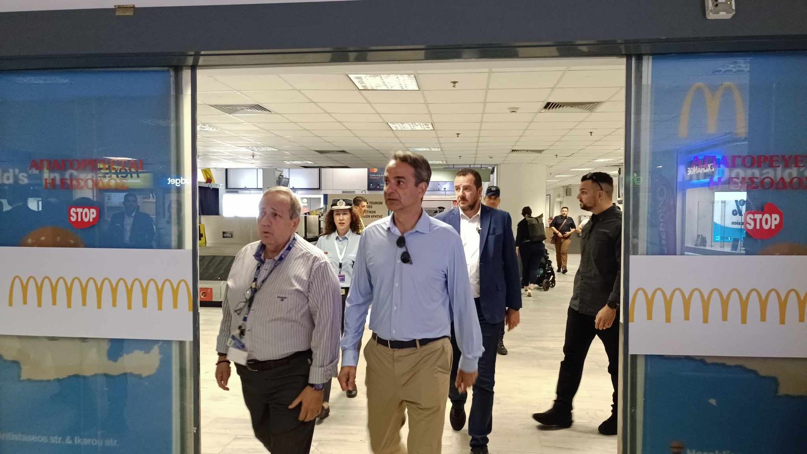 Έφτασε Ηράκλειο ο Κ. Μητσοτάκης (Photos)