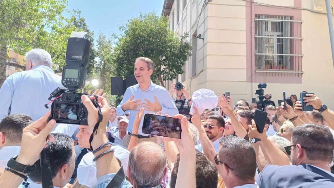 Κ. Μητσοτάκης: «Θα βάψουμε ξανά την Κρήτη γαλάζια»