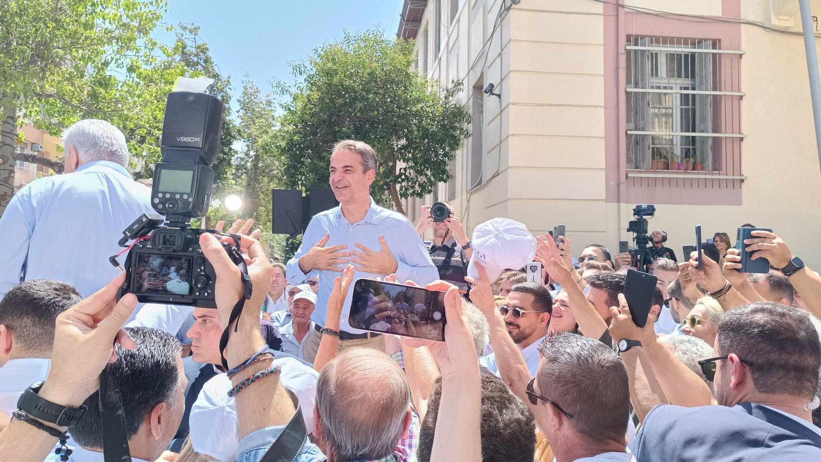 Κ. Μητσοτάκης: «Θα βάψουμε ξανά την Κρήτη γαλάζια»