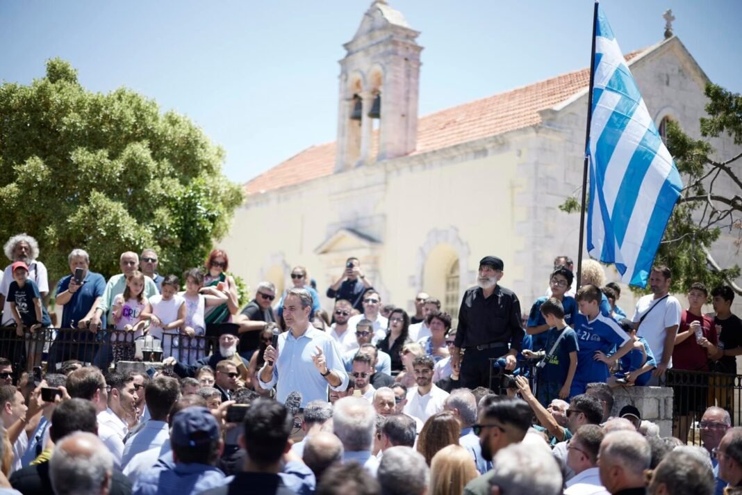 Ζήτησε μήνυμα σταθερότητας από το Ρέθυμνο ο Μητσοτάκης