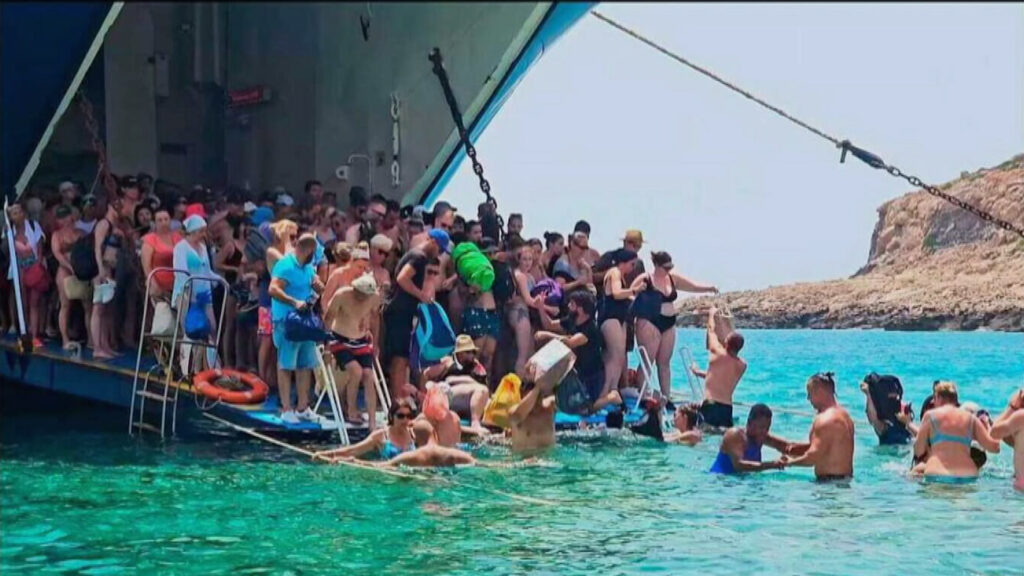 Αποκαταστάθηκε το πρόβλημα στην παραλία του Μπάλου (Video)