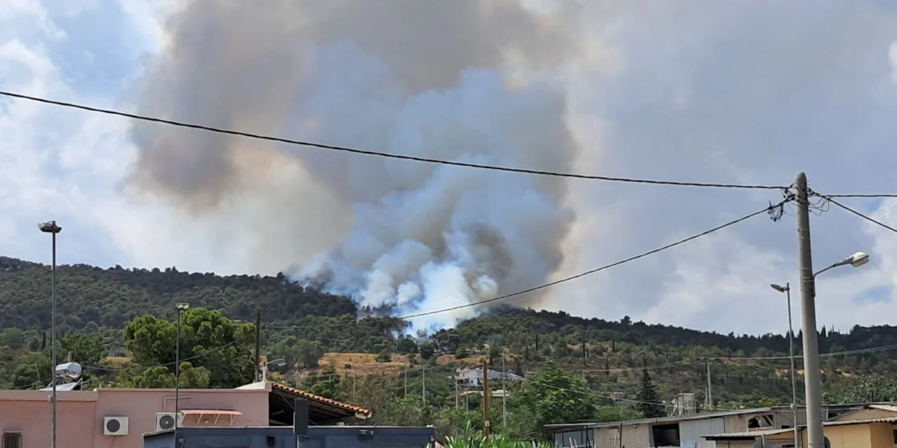Φωτιά στα Γλυκά Νερά! Ήχησε το 112!