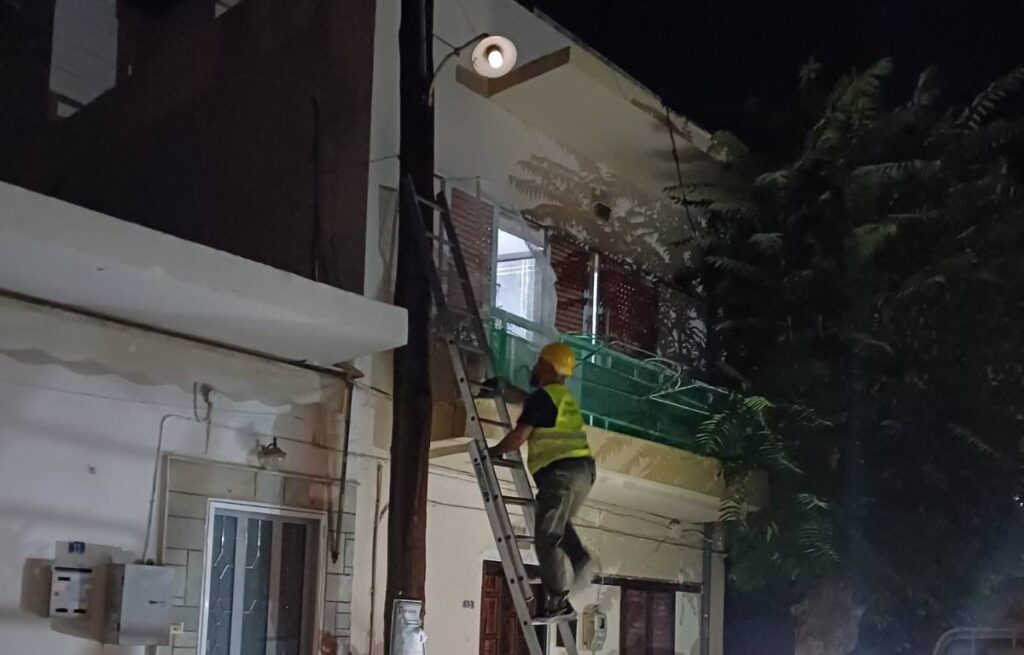 Στο επίκεντρο των παρεμβάσεων της Τεχνικής Υπηρεσίας η βελτίωση του δημοτικού οδοφωτισμού