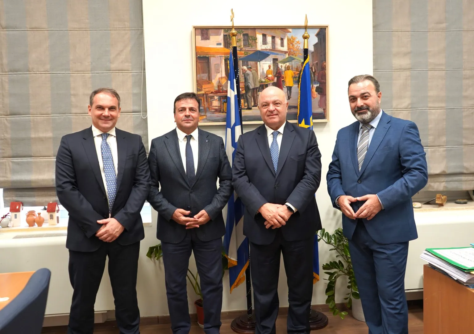 Επίσκεψη Προέδρου της EUROBANK στην Περιφέρεια Κρήτης