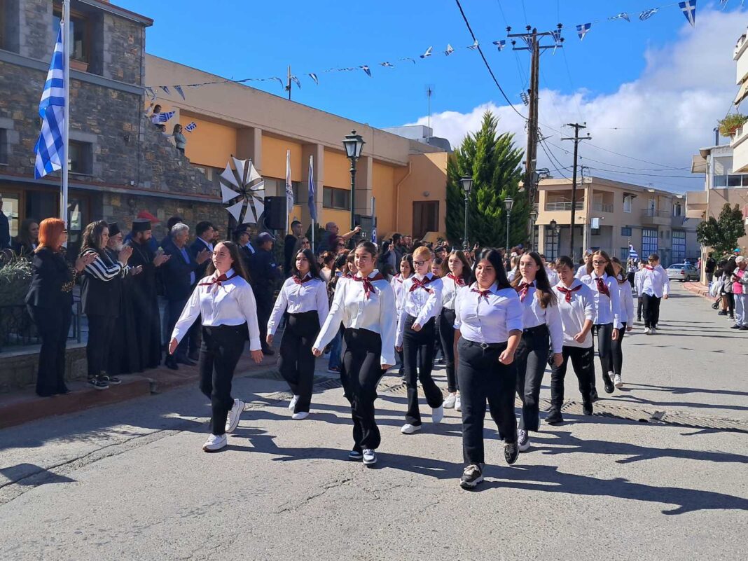 Με λαμπρότητα ο εορτασμός της 28ης Οκτωβρίου στο Οροπέδιο Λασιθίου