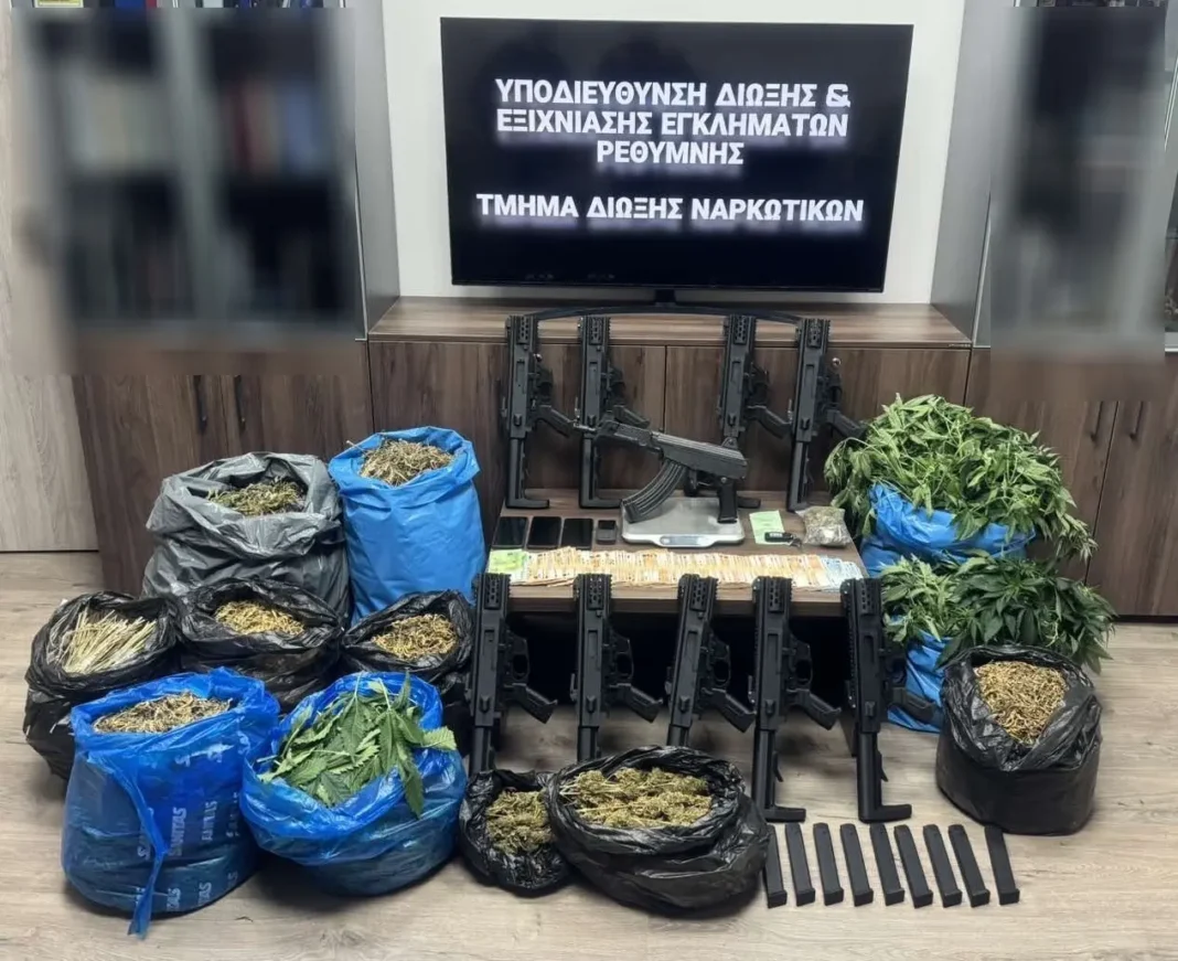 35 κιλά κάνναβης και 557 δενδρύλλια στο Ρέθυμνο – Η Αστυνομία τους χάλασε τη «μπάζα» – Δύο άτομα στα χέρια της