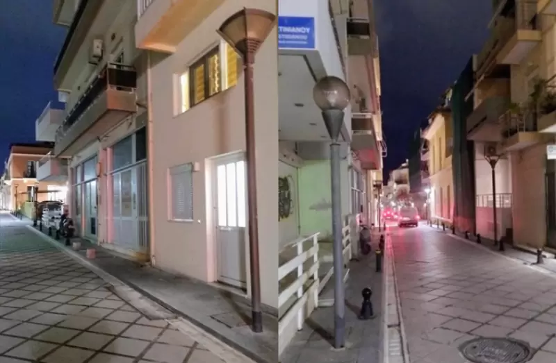 Ηράκλειο: Προβληματικός ο φωτισμός σε περιοχή του κέντρου – Στα σκοτάδια ένας ολόκληρος δρόμος