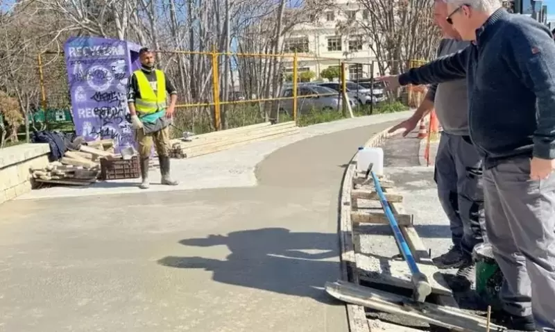Με ταχείς ρυθμούς οι εργασίες διαμόρφωσης της πρώτης πεζής διαδρομής προς το κέντρο του Ηρακλείου