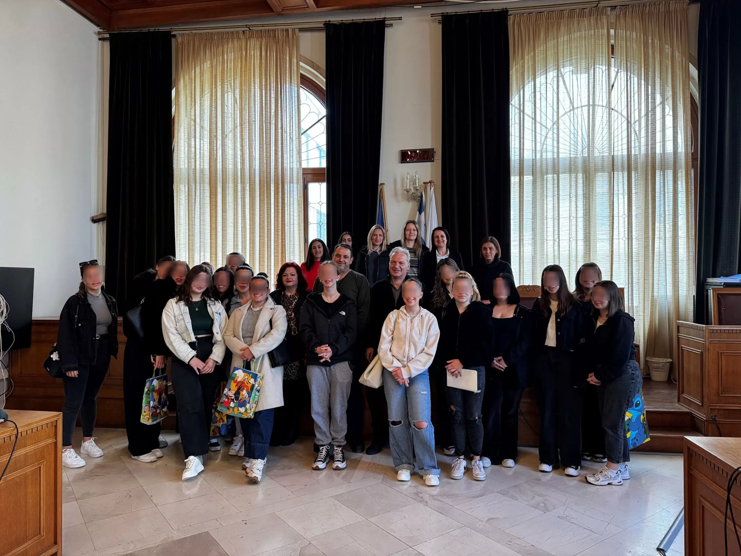 Συγκινητική δωρεά από το 1ο ΕΠΑΛ για τον Ξενώνα Γυναικών του Δήμου Ηρακλείου