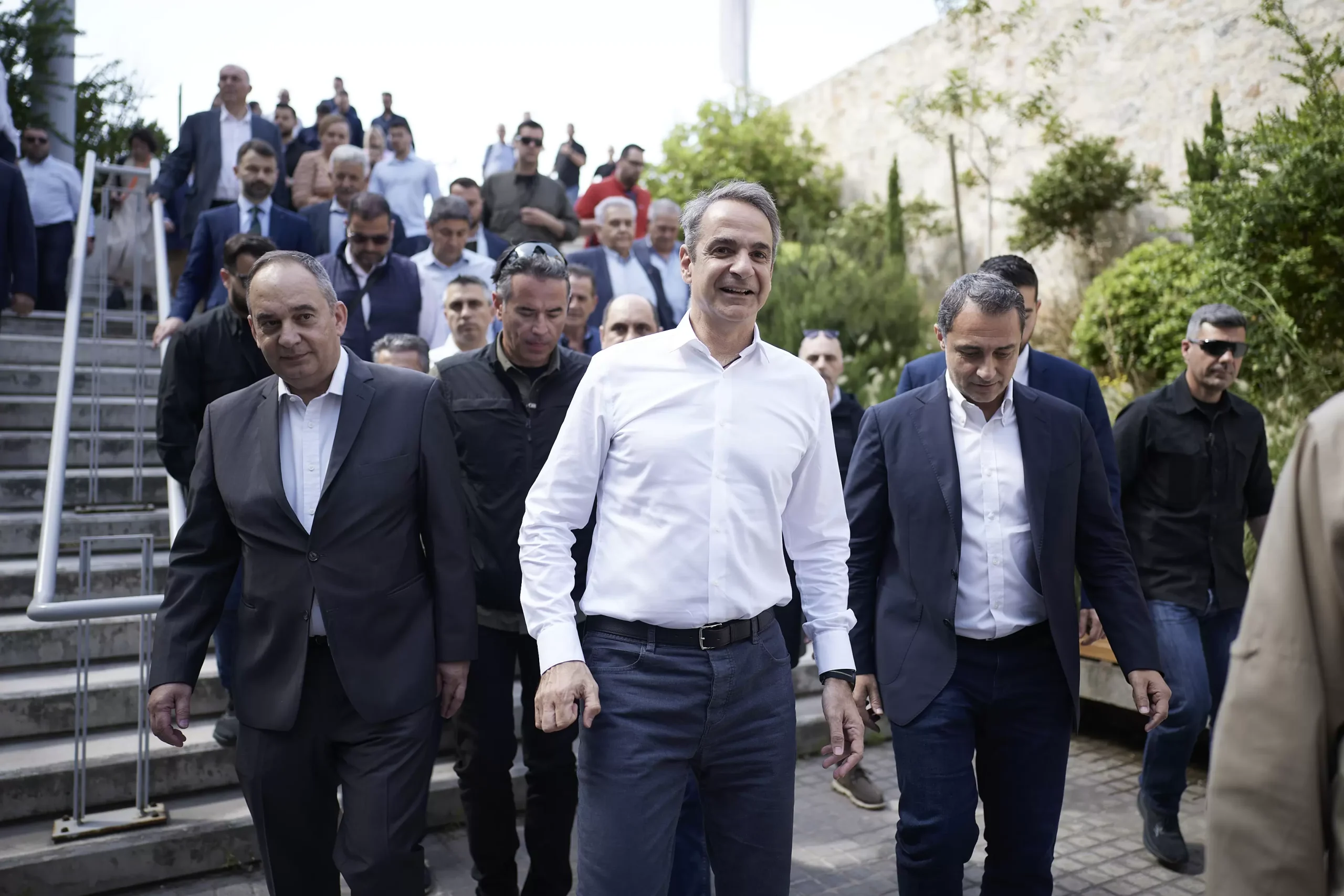 Η… γεμάτη μέρα του Κ. Μητσοτάκη στο Ηράκλειο (Video)