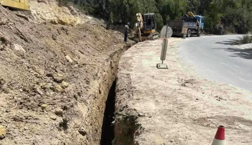 Συνεχίζονται οι εργασίες στον αγωγό υδροδότησης της Τυλίσου