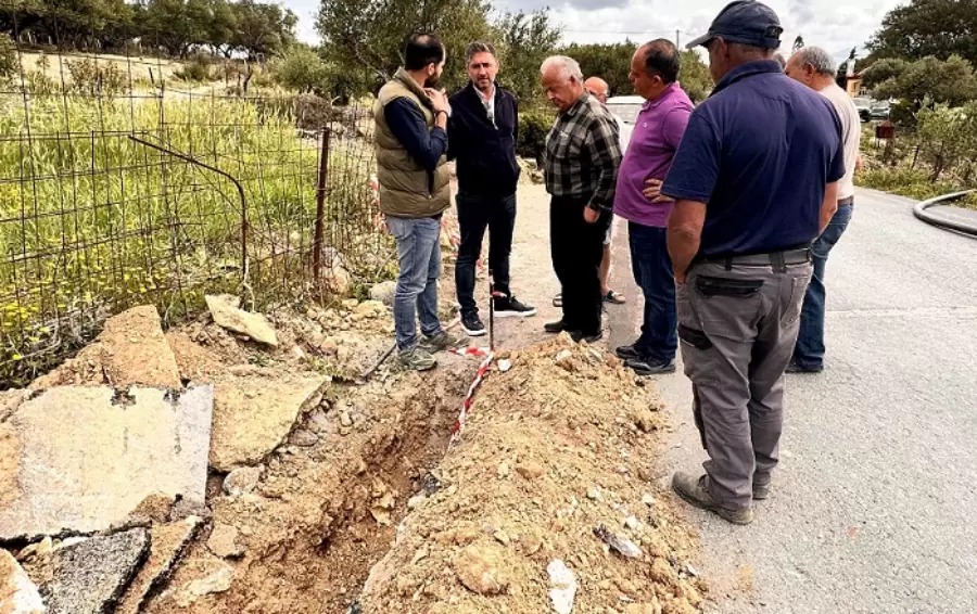 Δήμος Μαλεβιζίου: Σε εξέλιξη το έργο αντικατάστασης τμήματος του δικτύου ύδρευσης από Κρουσώνα προς Αγία Ειρήνη