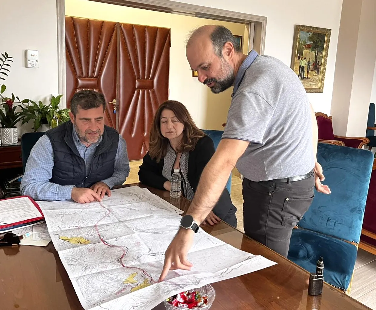 Συνάντηση Εργασίας με τον Ανάδοχο Μελετητή του Έργου Νέας Οδικής Χάραξης Πιλαλήματα – Άγιος Γεώργιος