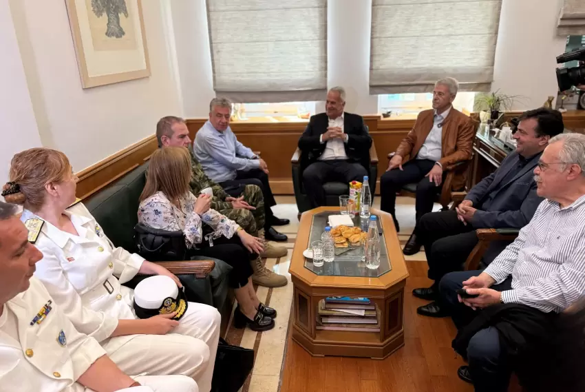 Ηράκλειο: Επίσκεψη του Μ. Βορίδη με επίκεντρο τις ροές μεταναστών – «Στόχος να βρεθεί χώρος για τη διαδικασία πρώτης καταγραφής»