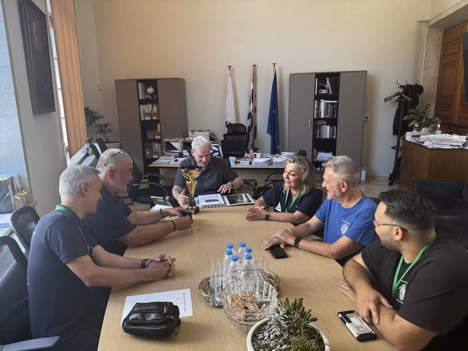 Συνάντηση του Δημάρχου Ηρακλείου με τον Πρωταθλητή Ελλάδας 2025 Σκακιστικό Όμιλο Ηρακλείου