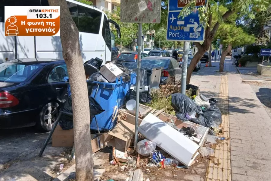 «Εφιάλτης» για τους πολίτες τα σκουπίδια στο Ηράκλειο