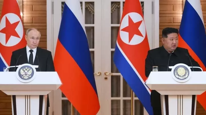 Βλ. Πούτιν και Κιμ Γιονγκ Ουν δεσμεύτηκαν να «ενισχύσουν» τη συνεργασία Ρωσίας- Β. Κορέας