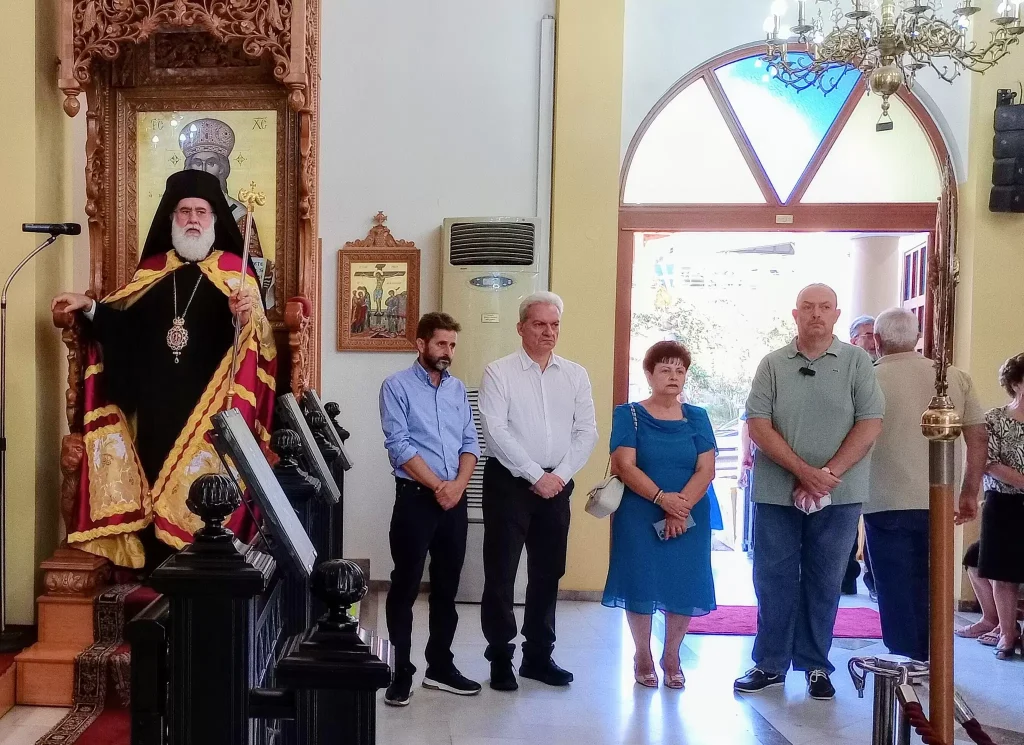 Ο Αλ. Καλοκαιρινός στον εορτασμό της Ύψωσης του Τιμίου Σταυρού στον Εσταυρωμένο