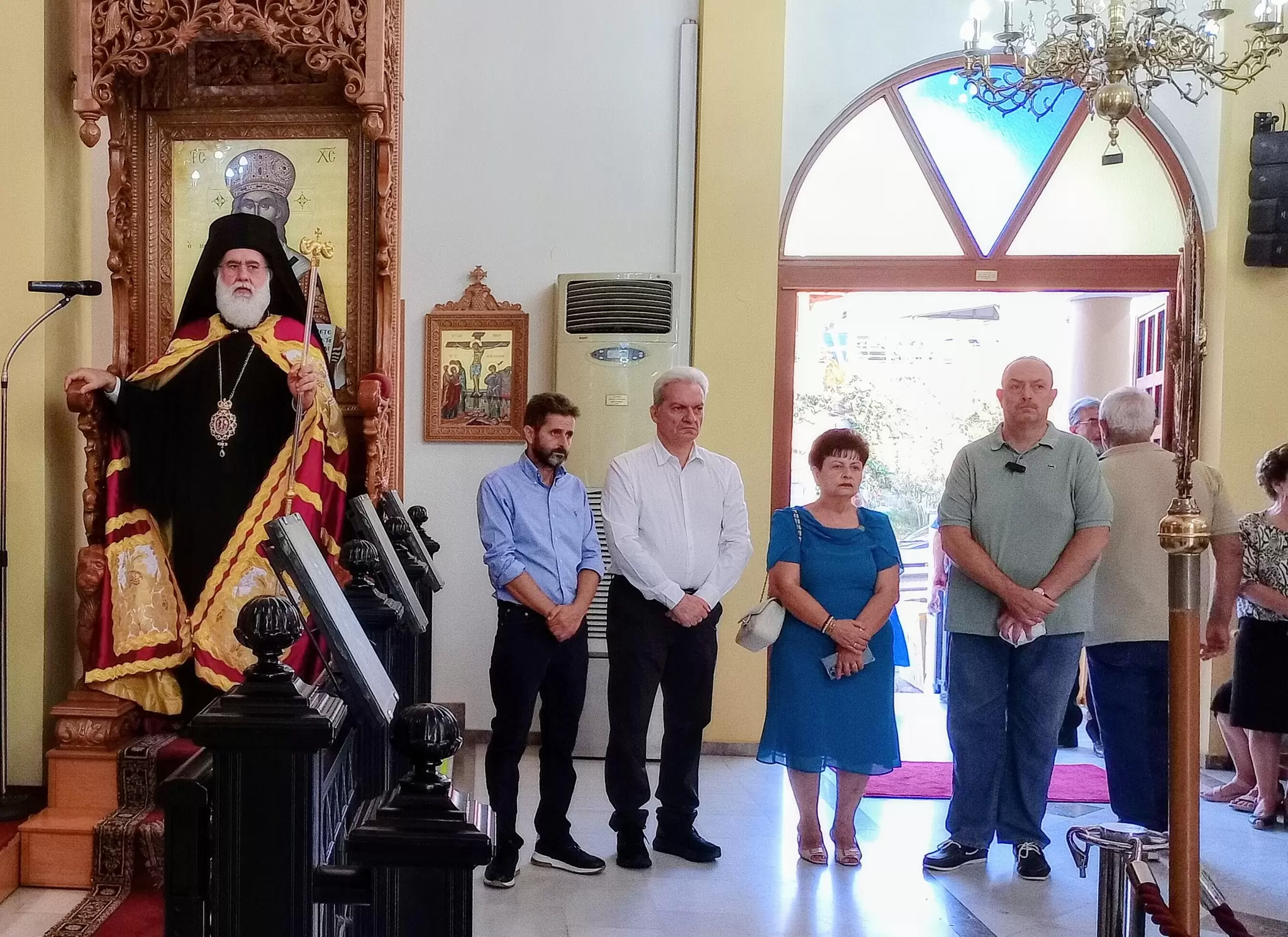 Ο Αλ. Καλοκαιρινός στον εορτασμό της Ύψωσης του Τιμίου Σταυρού στον Εσταυρωμένο