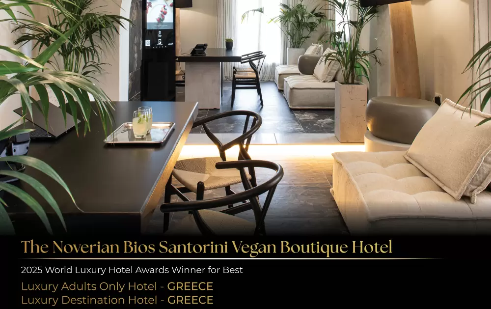 Διπλή διάκριση του ξενοδοχείου «The Noverian Bios Santorini», της «CHC Group» στα World Luxury Awards 2025