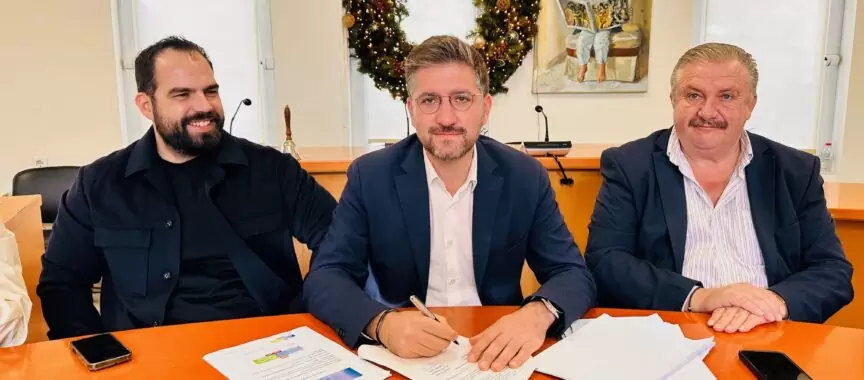 Ο Μενέλαος Μποκέας υπέγραψε τη σύμβαση για το Αντιπλημμυρικό Έργο της Ελευθερίου Βενιζέλου με προϋπολογισμό 5,7 εκατ. ευρώ