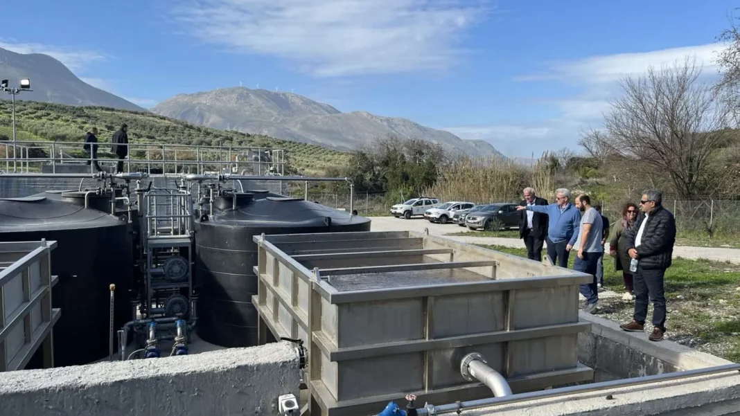 Στη μονάδα βιολογικής επεξεργασίας λυμάτων Κάτω Ασιτών ο Δήμαρχος Ηρακλείου Αλέξης Καλοκαιρινός