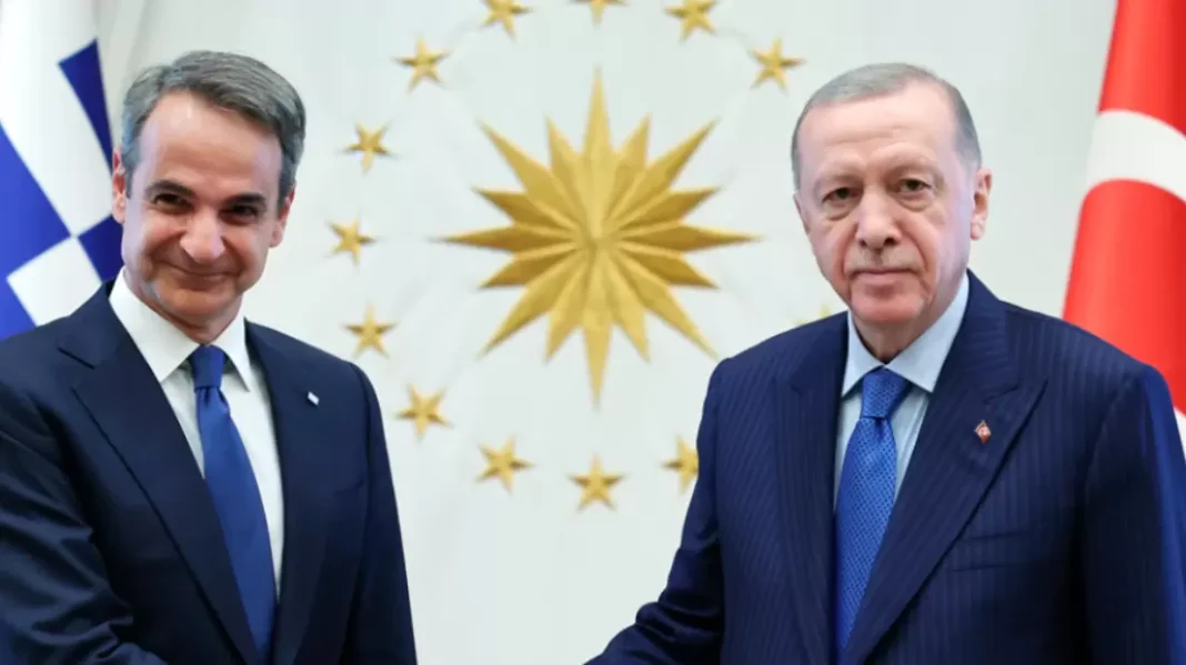 «Θέλουμε ειρήνη και ασφάλεια για εμάς και τους γείτονές μας», δηλώνει ο Ερντογάν λίγη ώρα πριν τη συνάντηση με Μητσοτάκη