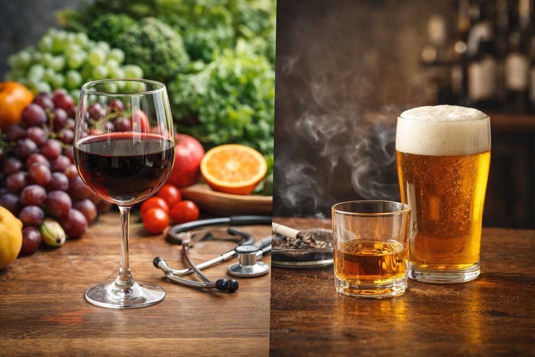 Κρασί: λιγότερο επιβλαβές στην υγεία σε σχέση με άλλα ποτά