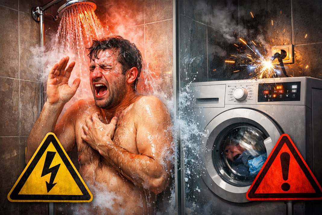 Επικίνδυνο το ντους μαζί με το πλυντήριο