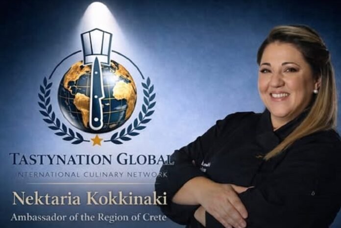 Νεκταρία Κοκκινάκη: Επίσημη Πρέσβειρα του Tastynation Global για την Περιφέρεια Κρήτης