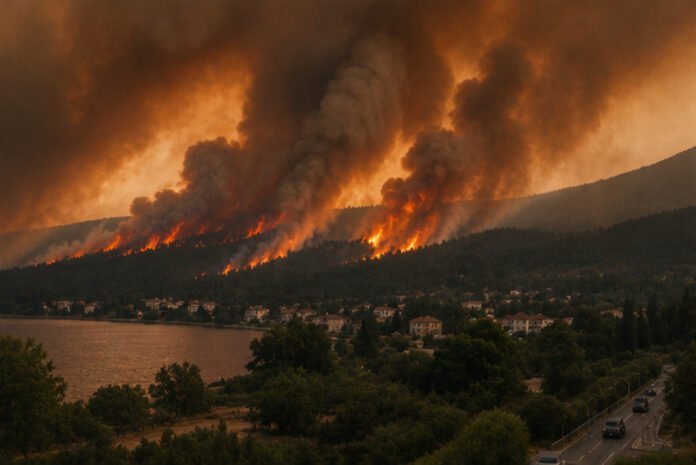Μεγάλη φωτιά στη Φθιώτιδα: Επιχειρούν 11 εναέρια μέσα – Ήχησε το 112 – ΒΙΝΤΕΟ