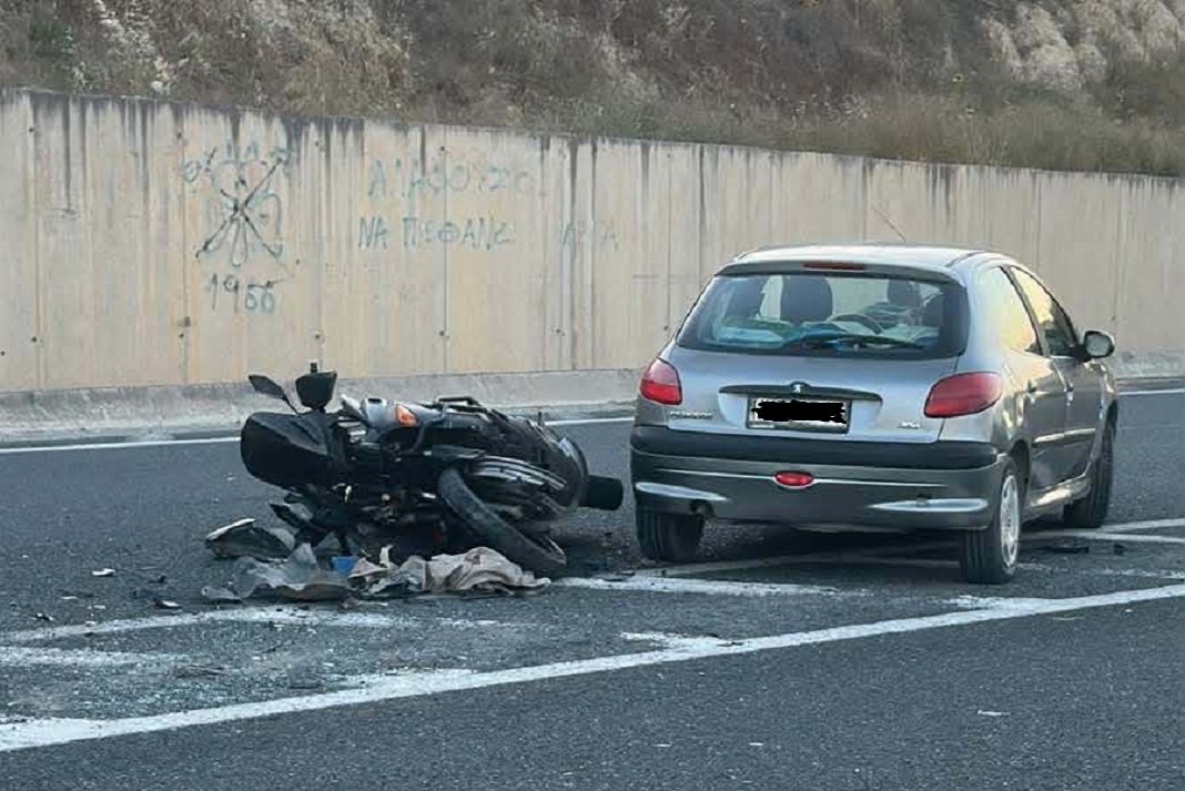 Θανατηφόρο τροχαίο στο Ηράκλειο: Νεκρός 50χρονος μοτοσικλετιστής μετά από σφοδρή σύγκρουση